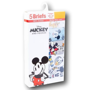 5-Pack Mickey Mouse & Friends Boys Briefs - Size 8 - NWT
